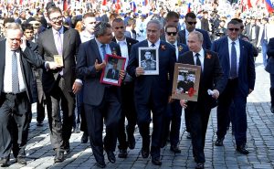 Нетаниягу и Путин 9 мая.
Фото: пресс-служба Кремля