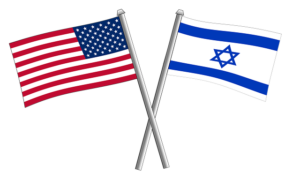 Флаги США и Израиля