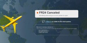 Скриншот сайта Flightradar24